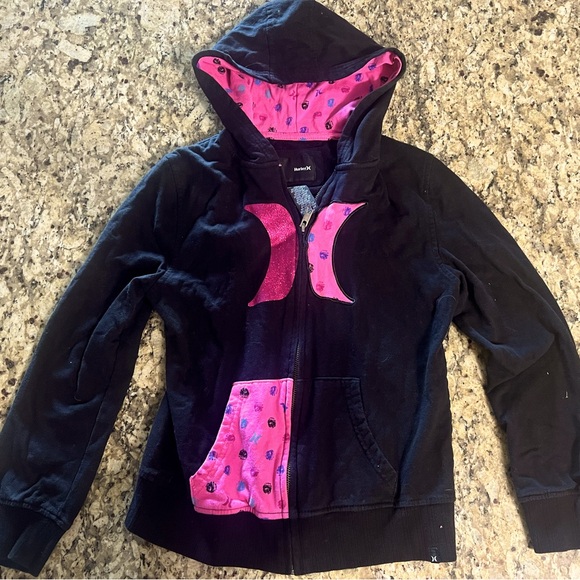 Girls Hurley Zip-up Hoodie - Picture 1 of 2
